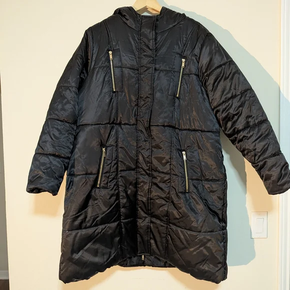 Torrid Nylon Zip Front Puffer Jacket Size 2X - Picture 5 of 14